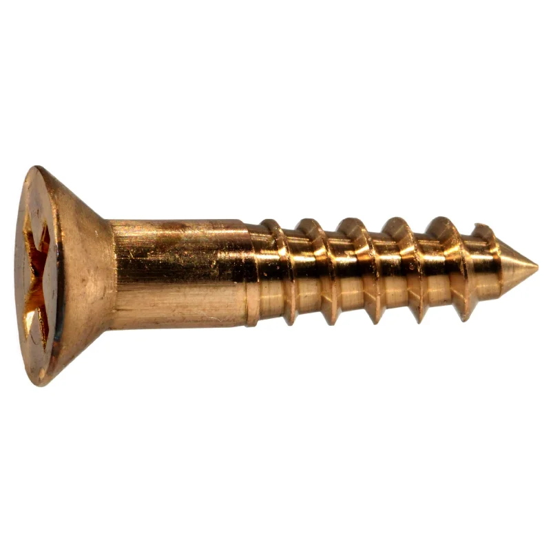 Screws for Tiling and Flooring Work-#8 x 3/4" Silicon Bronze Phillips Flat Head Wood Screws