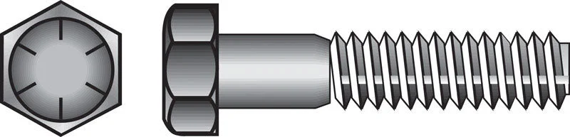 Screws for Mounting TV Brackets and Shelves-HILLMAN 1/2 in. D X 1 in. L Heat Treated Steel Hex Head Cap Screw 50 pk