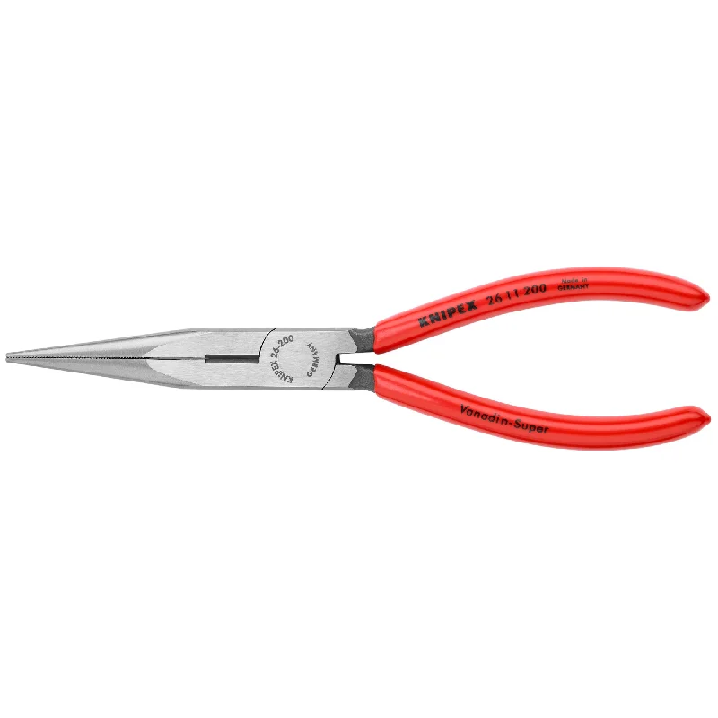 Cable Pliers for Cutting and Crimping-Knipex 26 11 200 SBA 8" Long Nose Pliers with Cutter