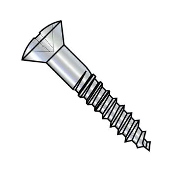 Flat-Head Screws for Smooth Finishes-JFAST 1032DPO - 10-13X2  Phillips Oval Full Body Wood Screw Zinc, Case Quantity: 
1,500