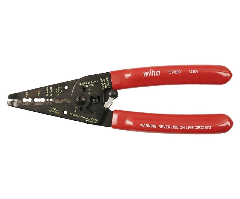 Easy-to-Use Pipe Cutters for Beginners-Wiha Tools 57820 Wire Strippers Dual NM-B Cable 7.75"