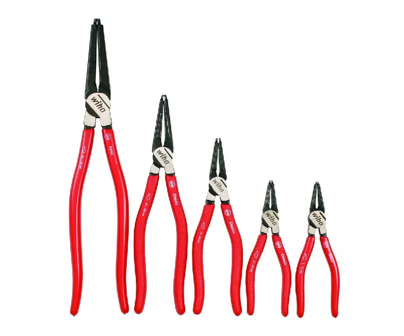 Pliers for Cutting, Gripping, and Crimping-Wiha Tools 32626 Straight Internal Ring Pliers Set, 5 Pc.