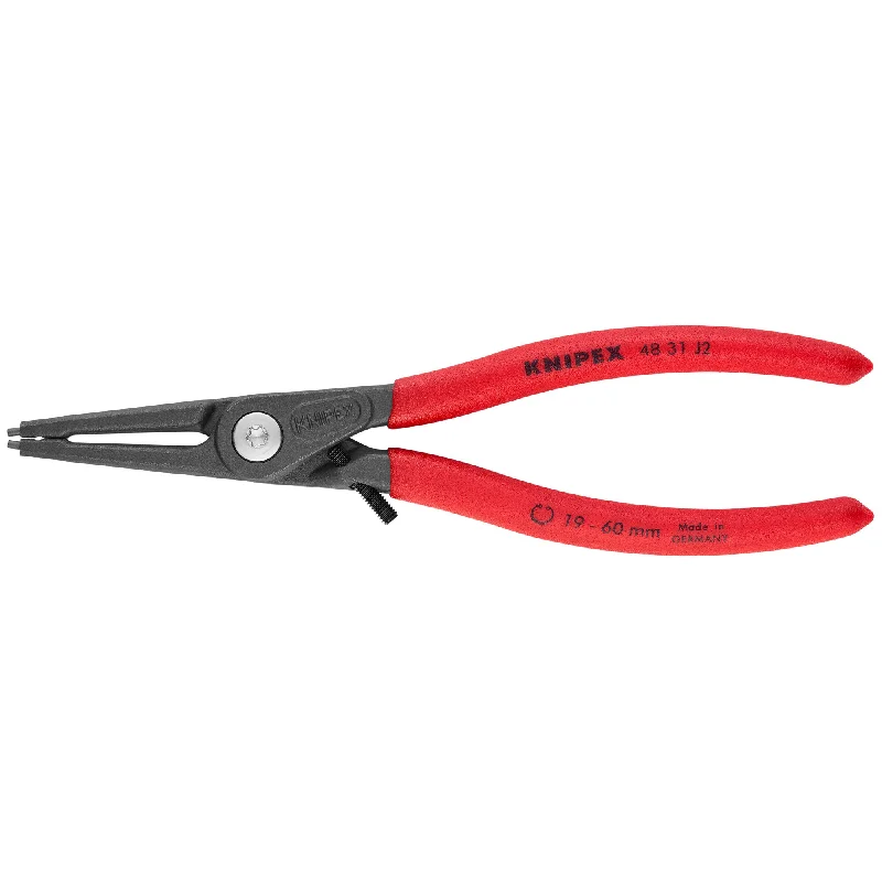 Compact Needle Nose Pliers for Detail Work-Knipex 48 31 J2 7 1/4" Internal Precision Snap Ring Pliers-Limiter