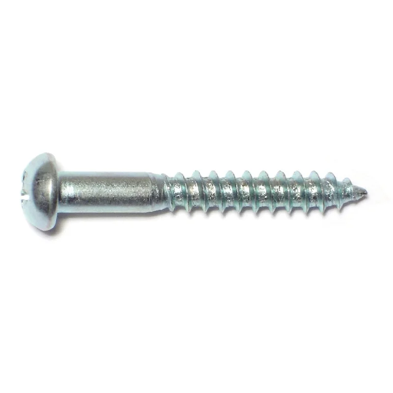 Screws for Securing Floorboards and Panels-#10 x 1-1/2" Zinc Plated Steel Phillips Round Head Wood Screws (32 pcs.)