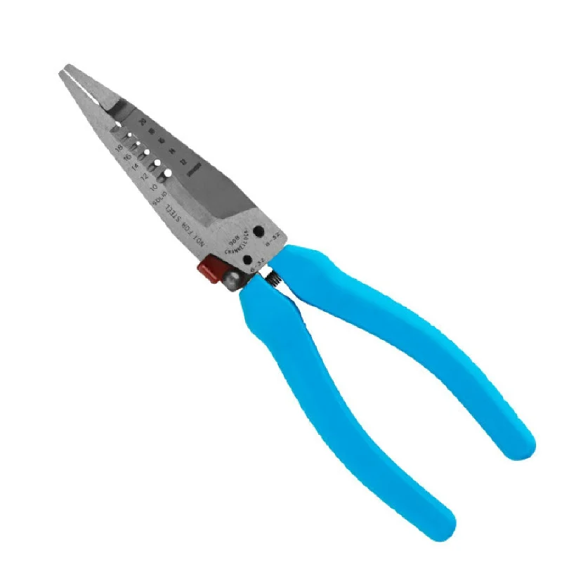 Affordable Professional Pipe Cutters for Plumbers-Channellock 968 7.5-Inch Forged Wire Stripper