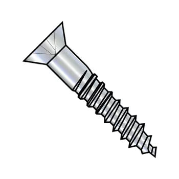 Self-Threading Screws for Quick Installations-JFAST 1432DPF - 14-10X2  Phillips Flat Full Body 2/3 Thread Wood Screw Zinc, Case Quantity: 
900