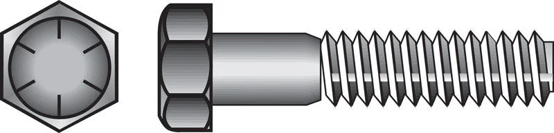 Screws for Secure Door and Window Fittings-HILLMAN 3/8 in. D X 1-3/4 in. L Heat Treated Steel Hex Head Cap Screw 100 pk