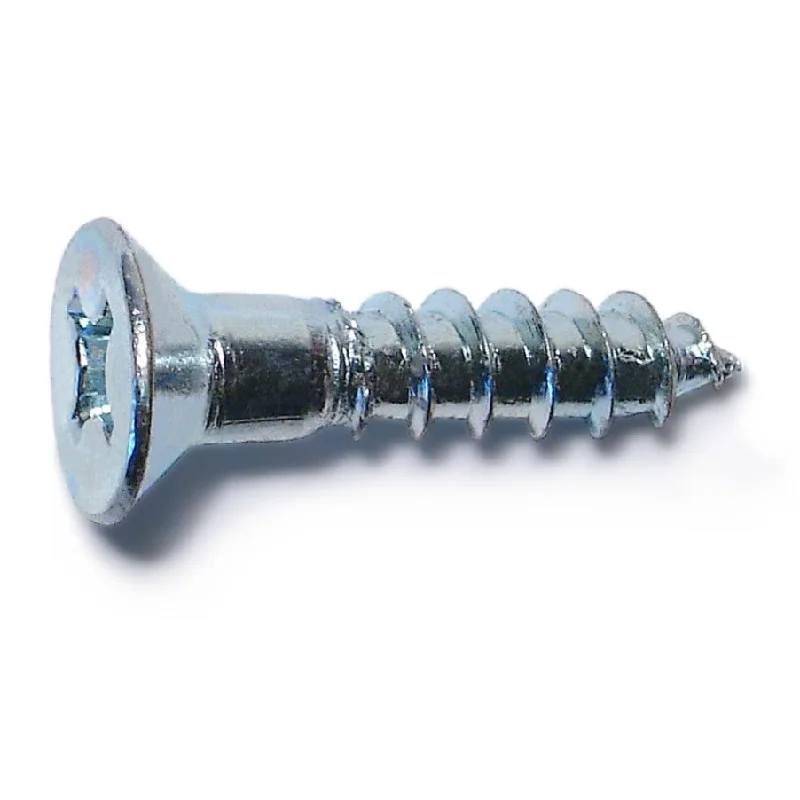 Rust-Proof Screws for Long-Term Durability-#12 x 1" Zinc Plated Steel Phillips Flat Head Wood Screws