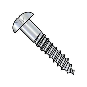 Screws for Secure Door and Window Fittings-JFAST 0824DPR - 8-15X1 1/2  Phillips Round Head Full Body 2/3 Thread Wood Screw Zinc, Case Quantity: 
2,500