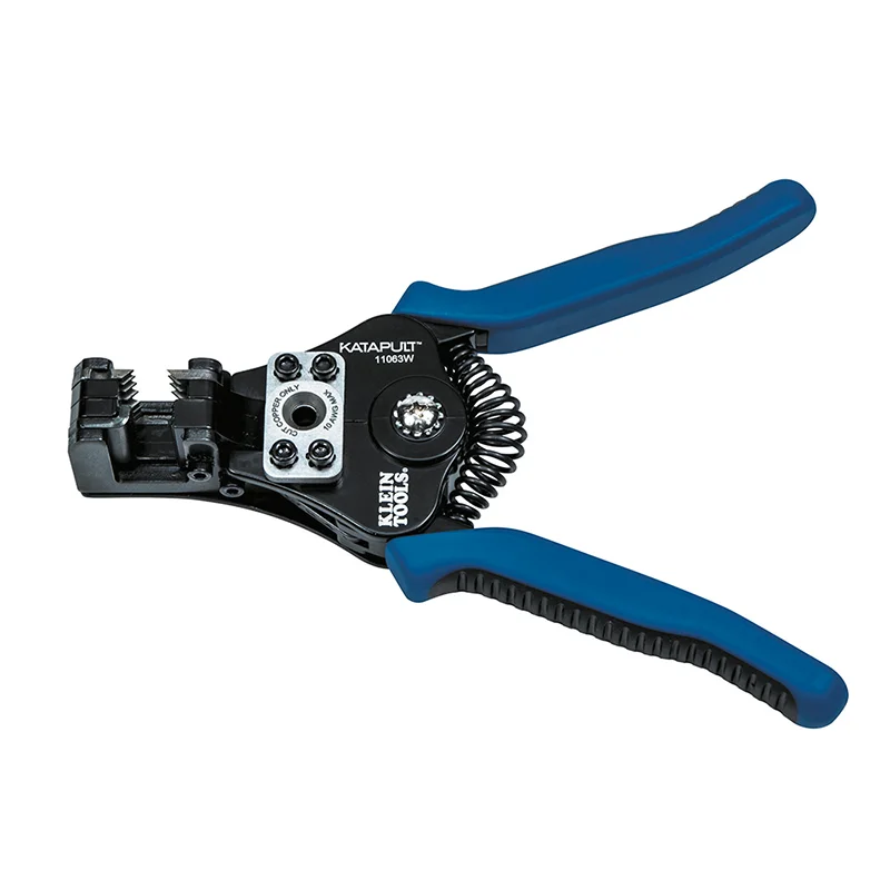 Manual Pipe Cutters for Quick Jobs-Klein Tools 11063W 8-22 AWG Katapult Wire Stripper