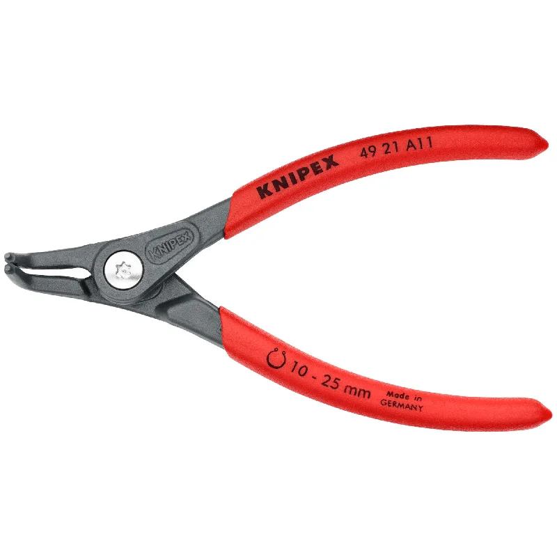 Tungsten Carbide Pliers for Tough Jobs-Knipex 49 21 A11 5 1/8" External 90° Angled Precision Snap Ring Pliers