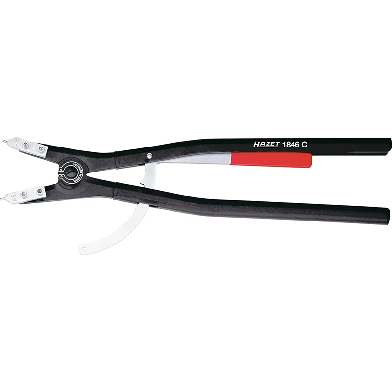 Sharp Cutting Pliers for Clean Edges-Hazet 1846C-5 Lockring Pliers, Straight, 122 – 300mm