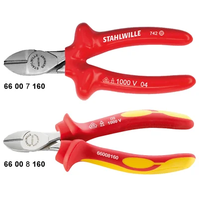 Pliers for Wire Bending and Shaping-Stahlwille 66008180 6600 VDE Side Cutters, 180mm