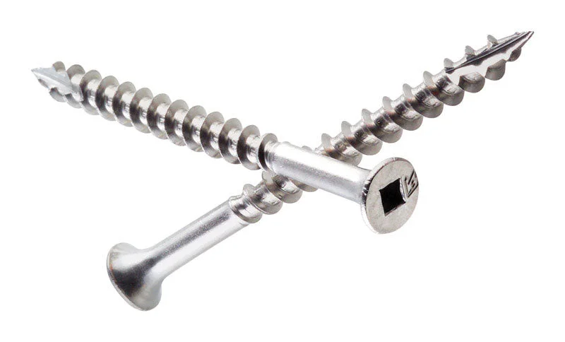 Screws for Framing Drywall in Construction-Stallion No. 10  S X 3 in. L Square Bugle Head Deck Screws 1 lb (Pack of 12).