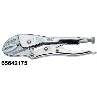 Soft Grip Pliers for Comfort and Control-Stahlwille 65642145 6564 Self Grip Wrench w/ Wire Cutter, 145mm