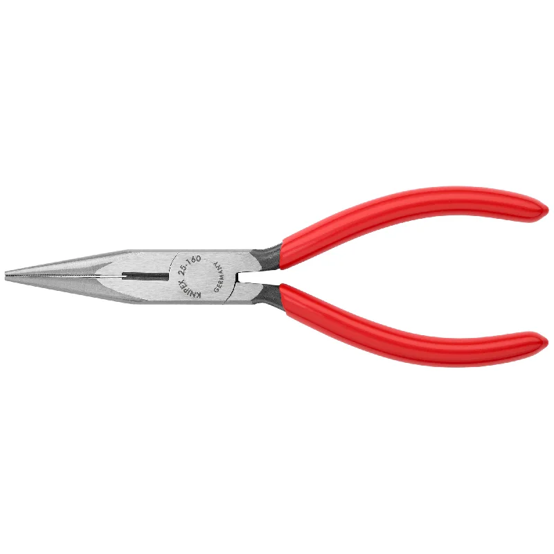 Round Nose Pliers for Bending Wire-Knipex 25 01 160 6 1/4" Long Nose Pliers with Cutter