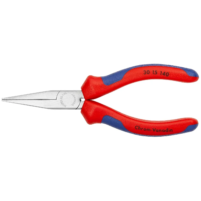 Pliers with Built-In Cutter for Convenience-Knipex 30 15 140 5 1/2" Long Nose Pliers-Flat Tips