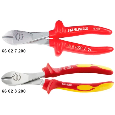 Miniature Pliers for Precision Jewelry Work-Stahlwille 66028160 6602 VDE Heavy Duty Side Cutters, 160mm