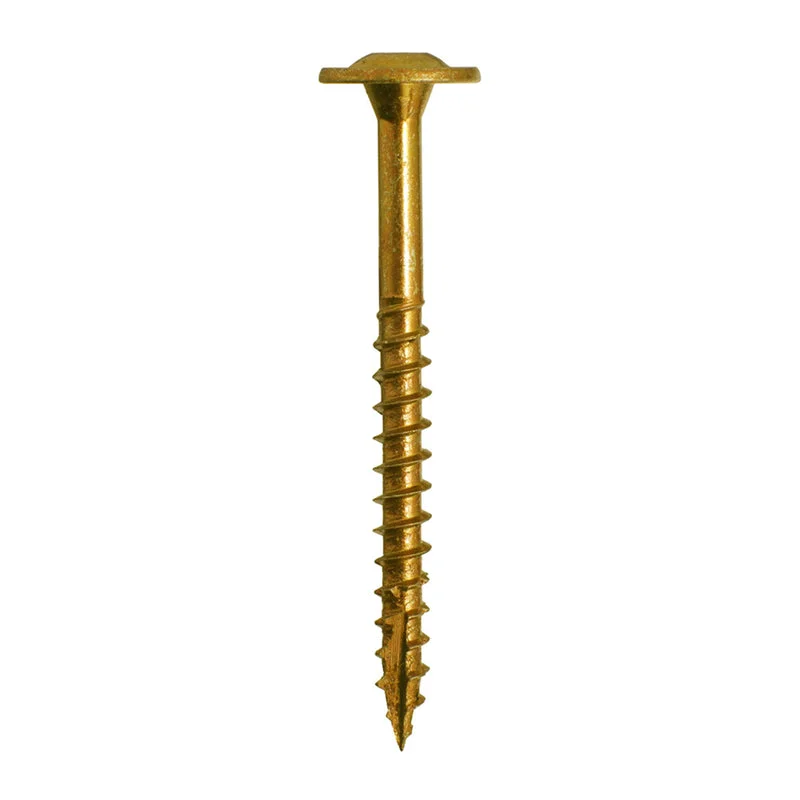 Screws for Attaching Handles and Knobs-GRK Fasteners No. 8 X 1-1/2 in. L Star Coated W-Cut Cabinet Screws 3000 pk