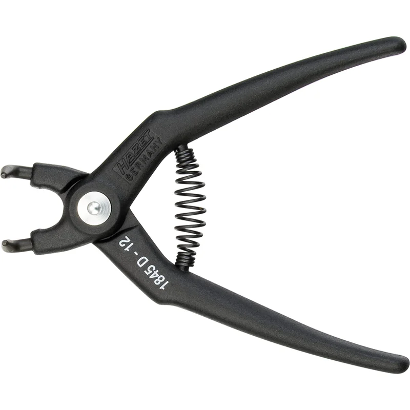 Diagonal Cutting Pliers for Clean Cuts-Hazet 1845D-12 Circlip Pliers, Bent Tip, 12–25mm