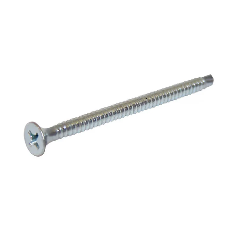 Tapping Screws for Easy Metal Connections-DuraDrive #8 x 2-5/8 in. Zinc Coated Flat Head Phillips Drive Tek Point Drywall Screws (3,000-Box)