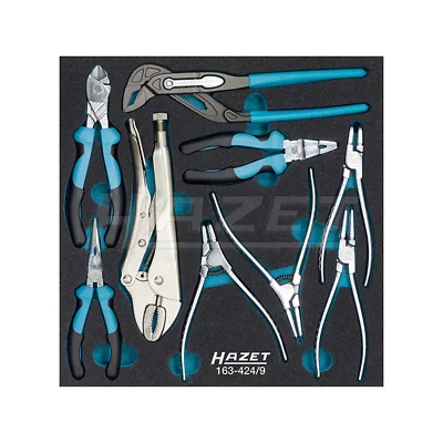 Bending Pliers for Shaping Metal and Wire-Hazet 163-424/9 Pliers set