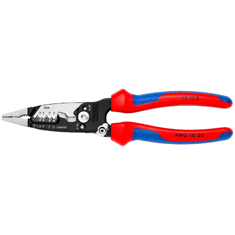 Heavy-Duty Pipe Cutters for Tough Pipes-Knipex 13 72 8 8" Forged Wire Stripper 20-10 AWG