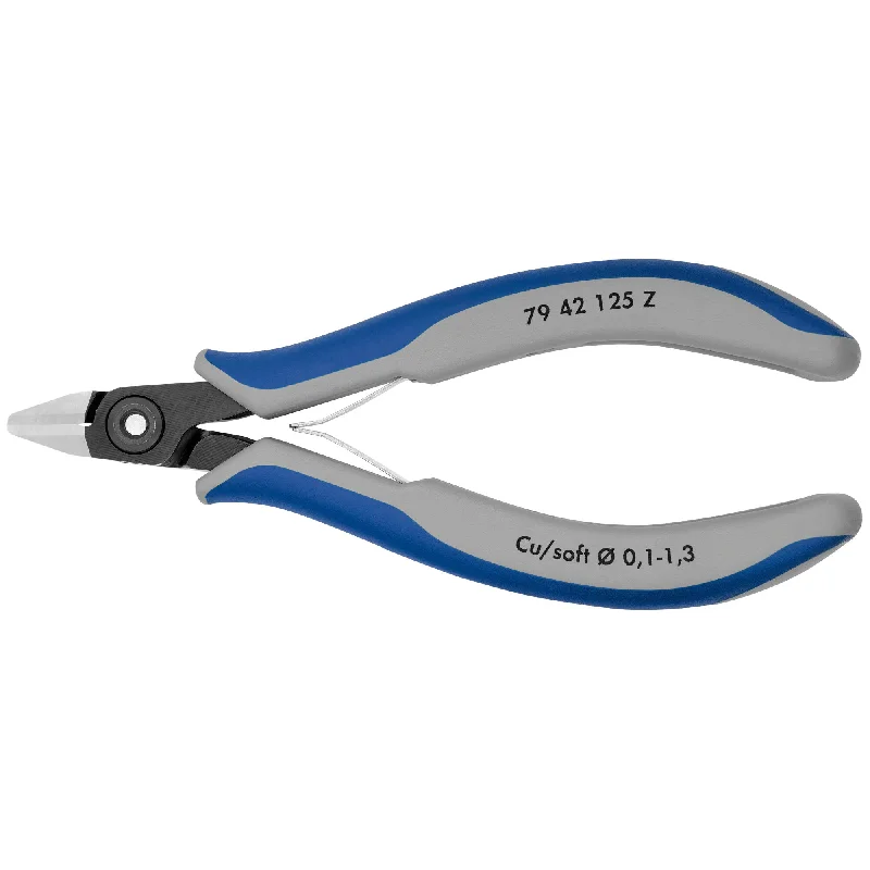 Crimping Pliers for Electrical Connections-Knipex 79 42 125 Z 5" Electronics Diagonal Cutters