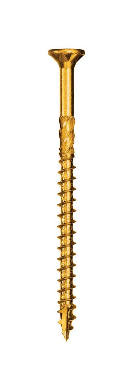 Screws for Secure Door and Window Fittings-GRK Fasteners R4 No. 8 X 2-1/2 in. L Star Coated W-Cut Multi-Purpose Screws 650 pk