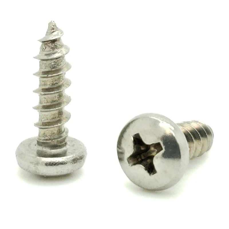 Screws for Electrical Panels and Switchboards-300 Qty #10 x 5/8" 304 Stainless Steel Phillips Pan Head Wood Screws (BCP810)