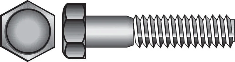 Screws for DIY Home Renovation Projects-HILLMAN 5/16-18 in. D X 3-1/2 in. L Stainless Steel Hex Head Cap Screw 50 pk