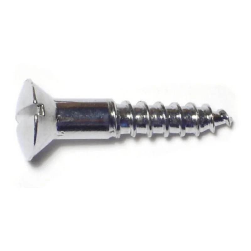 Self-Drilling Screws for Fast Installation-#8 x 1" Brass Slotted Oval Head Wood Screws