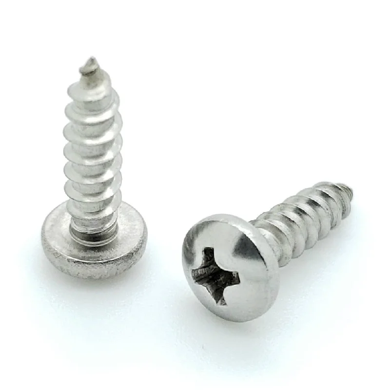 High-Strength Screws for Industrial Applications-200 Qty #8 x 5/8" 304 Stainless Steel Phillips Pan Head Wood Screws (BCP706)