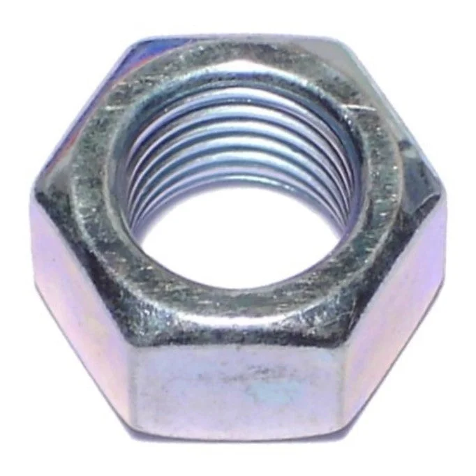 Heavy-Duty Nuts for Industrial Applications-3/8"-24 Zinc Plated Grade 2 Steel Fine Thread Finished Hex Nuts