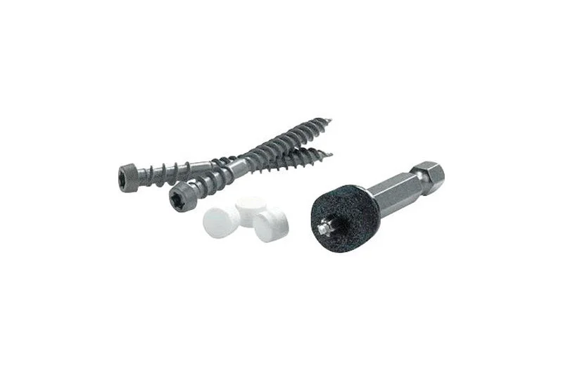 Heavy-Duty Screws for Construction Sites-FastenMaster Cortex No. 9 X 2-3/4 in. L Square Trim Head Coarse Trim Screws with Plugs