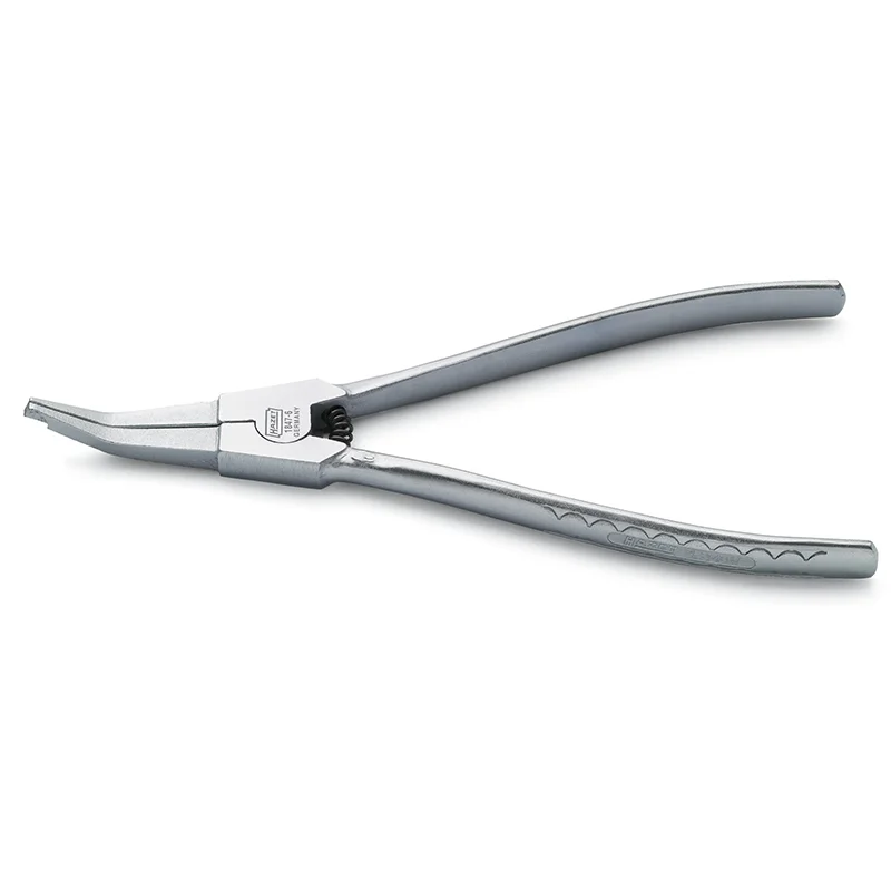 Pliers for Fastening and Loosening Nuts and Bolts-Hazet 1847-6 Circlip Pliers, 30° Bent Outside