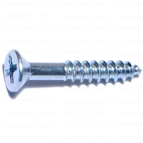 Large Screws for Structural Construction Projects-Phillips Flat Head Wood Screws - #7 Diameter