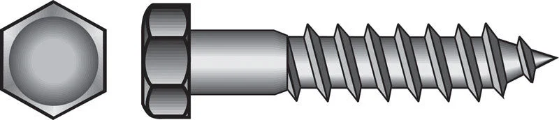 Heavy-Duty Screws for Metal and Steel-HILLMAN 5/8 in. X 8 in. L Hex Zinc-Plated Steel Lag Screw 25 pk