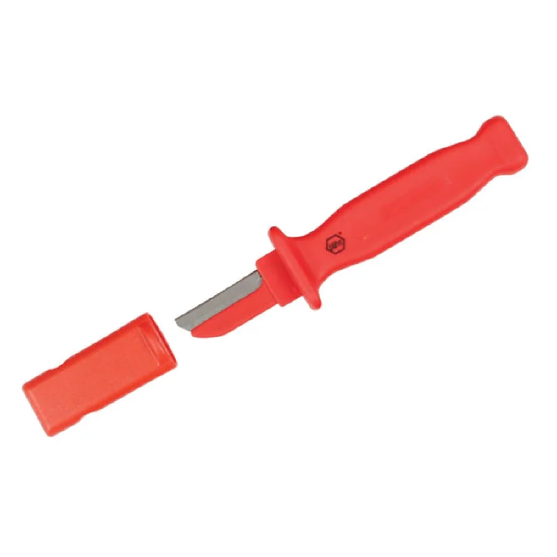 Tube Cutting Tools for Accurate Pipe Cutting-Wiha Tools 15003 Insulated Cable Stripping Knife 50mm