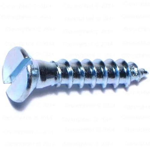 Anti-Rust Screws for Outdoor Use-Slotted Flat Head Wood Screws