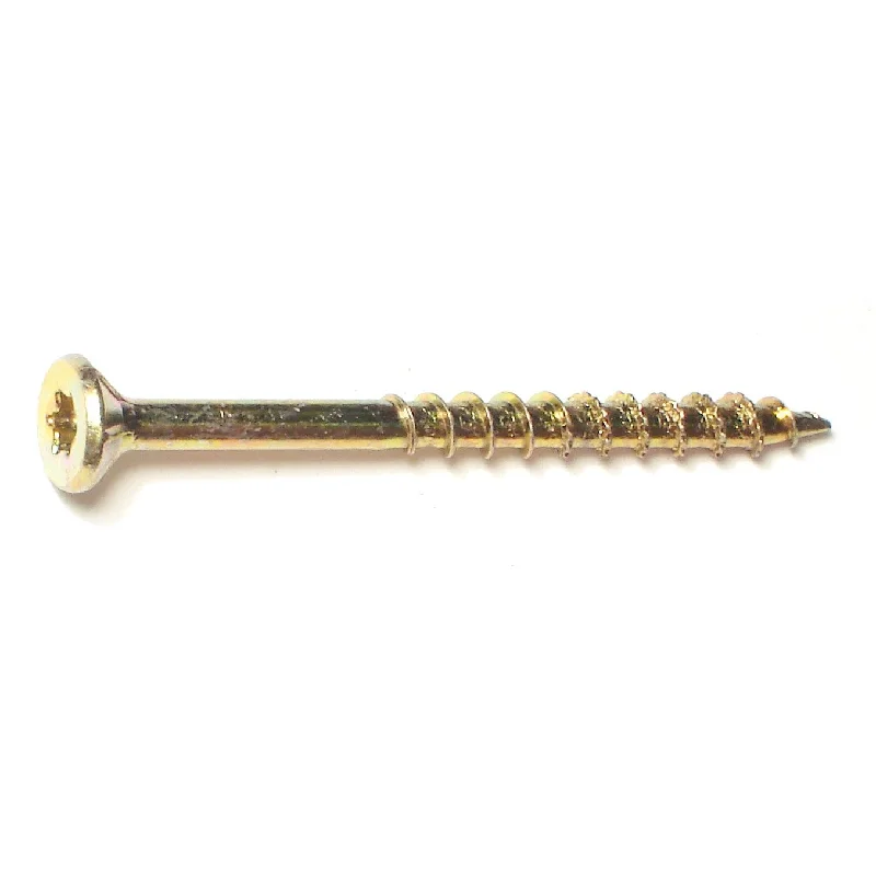 Plastic Screws for Lightweight Applications-#8 x 2" Zinc Star Drive Nibs Bugle Head Wood Screws (50 pcs.)