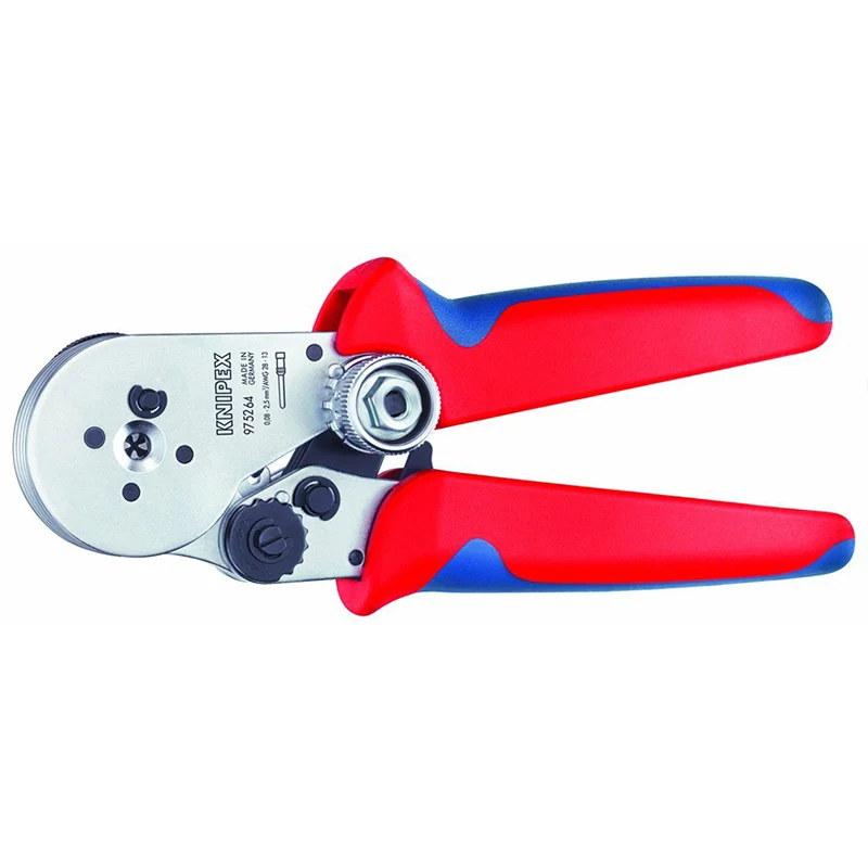 Fine Tip Pliers for Intricate Work-KNIPEX 97 52 64 Four-Mandrel Crimping Pliers