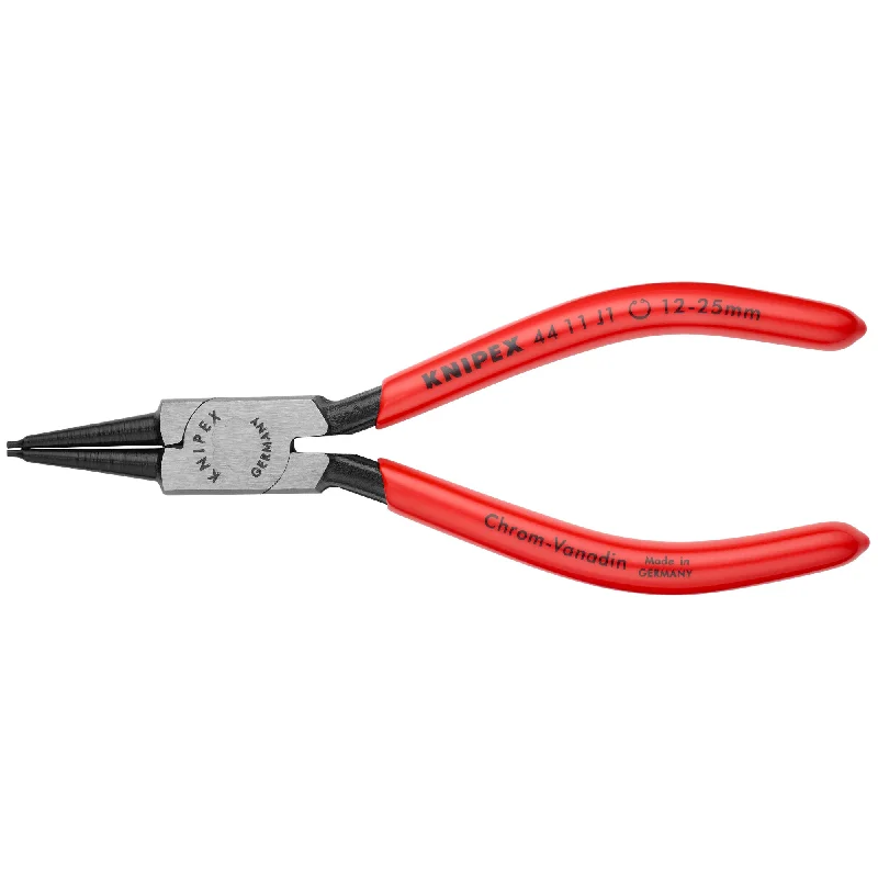 Pliers for Fastening and Loosening Nuts and Bolts-Knipex 44 11 J1 SBA 5 1/2" Internal Snap Ring Pliers-Forged Tips