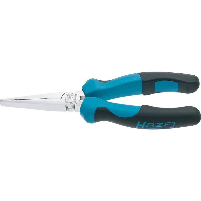 Pliers with Built-In Cutter for Convenience-Hazet 1816-22 Flat Nose Pliers