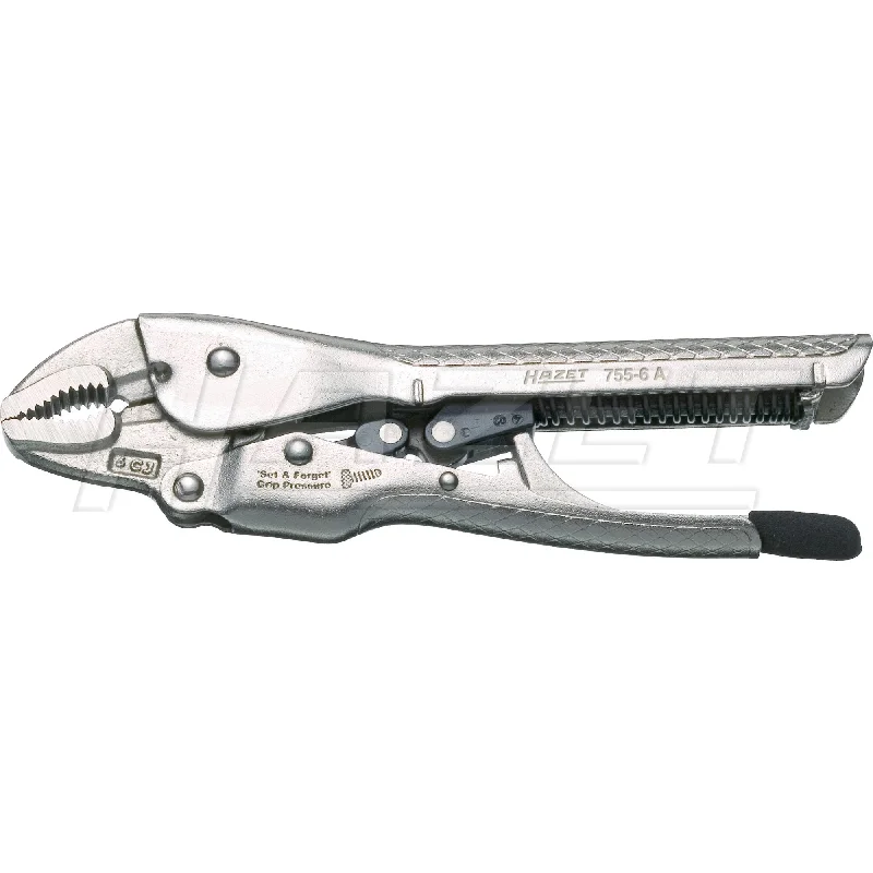 Pliers with Built-In LED Light for Low Visibility Areas-Hazet 755-6A Self-Adjusting Grip Pliers