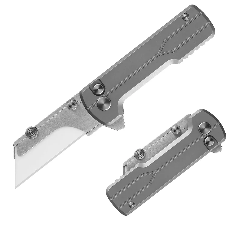 Reliable Utility Knives for Contractors and Builders-U1 Ti Titanium Utility Knife with Ceramic Blade