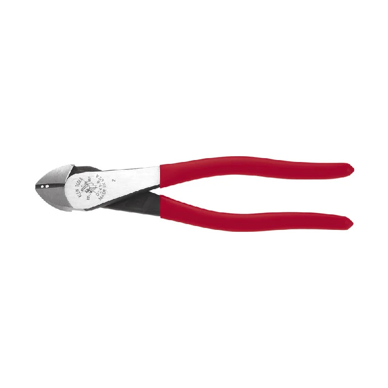 Compact Pliers for Travel and Portability-Klein Tools D243-8 Diagonal-Cutting Pliers, Stripping Holes, 8"