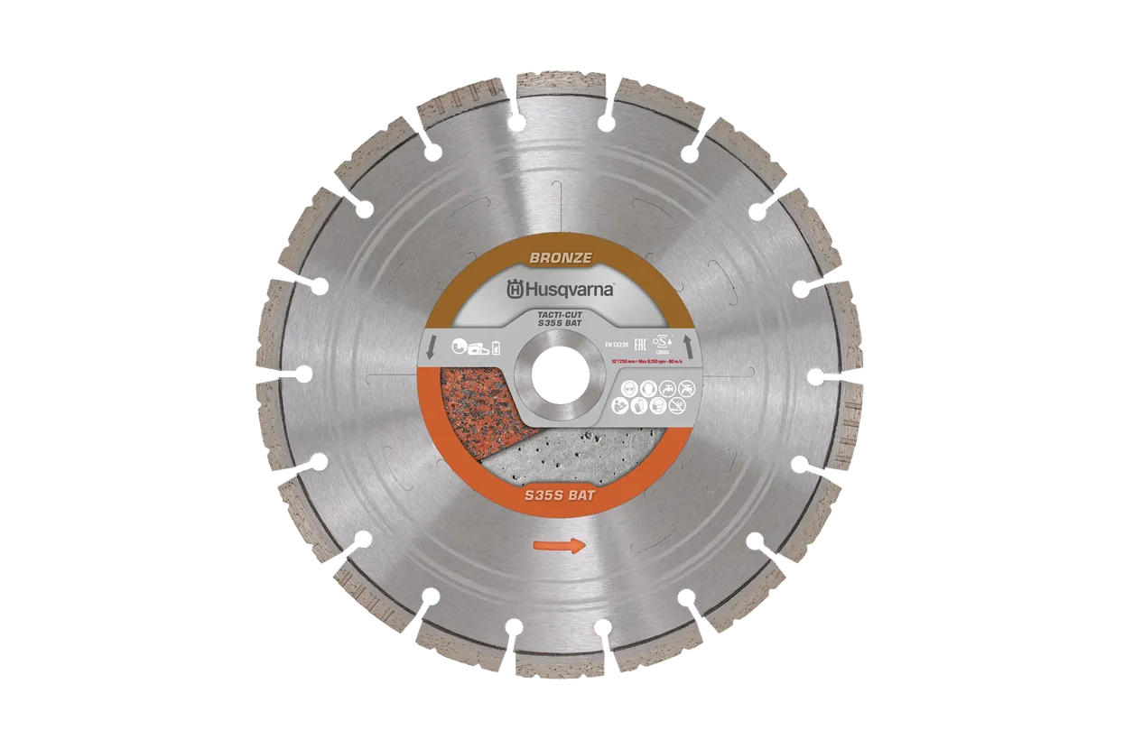 Diamond Saw Blades for Concrete Cutting-Husqvarna 536588403 TACTI-CUT S35S BAT