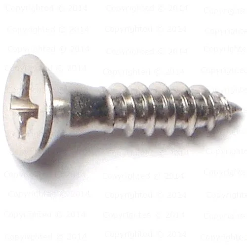 Screws for Secure Door and Window Fittings-Stainless Steel Phillips Flat Head Wood Screws