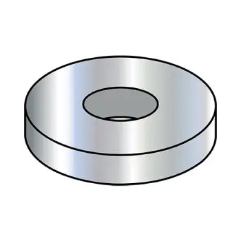 Washers for Fixing Industrial Equipment and Machinery-JFAST 10WSAE - #10 SAE Flat Washers, Steel, Zinc, Case Quantity: 25000